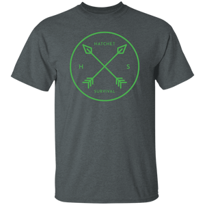 Ultra Cotton Green "Hatchet Survival" T-Shirt